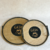 Set de Bandeja Redonda de Madera con Agarre de Hierro - comprar online