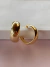 Argola Curve Fat ouro 18k