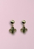 Brinco trevo basic ouro 18k