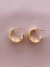 Argola Curve Fat ouro 18k - comprar online