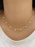 Choker pérola e bolinha banho ouro 18k - comprar online