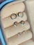 Brinco trio círculo prata 925