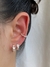 Piercing FK gotas prata 925 - comprar online