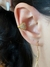 Piercing coração banho ouro 18K