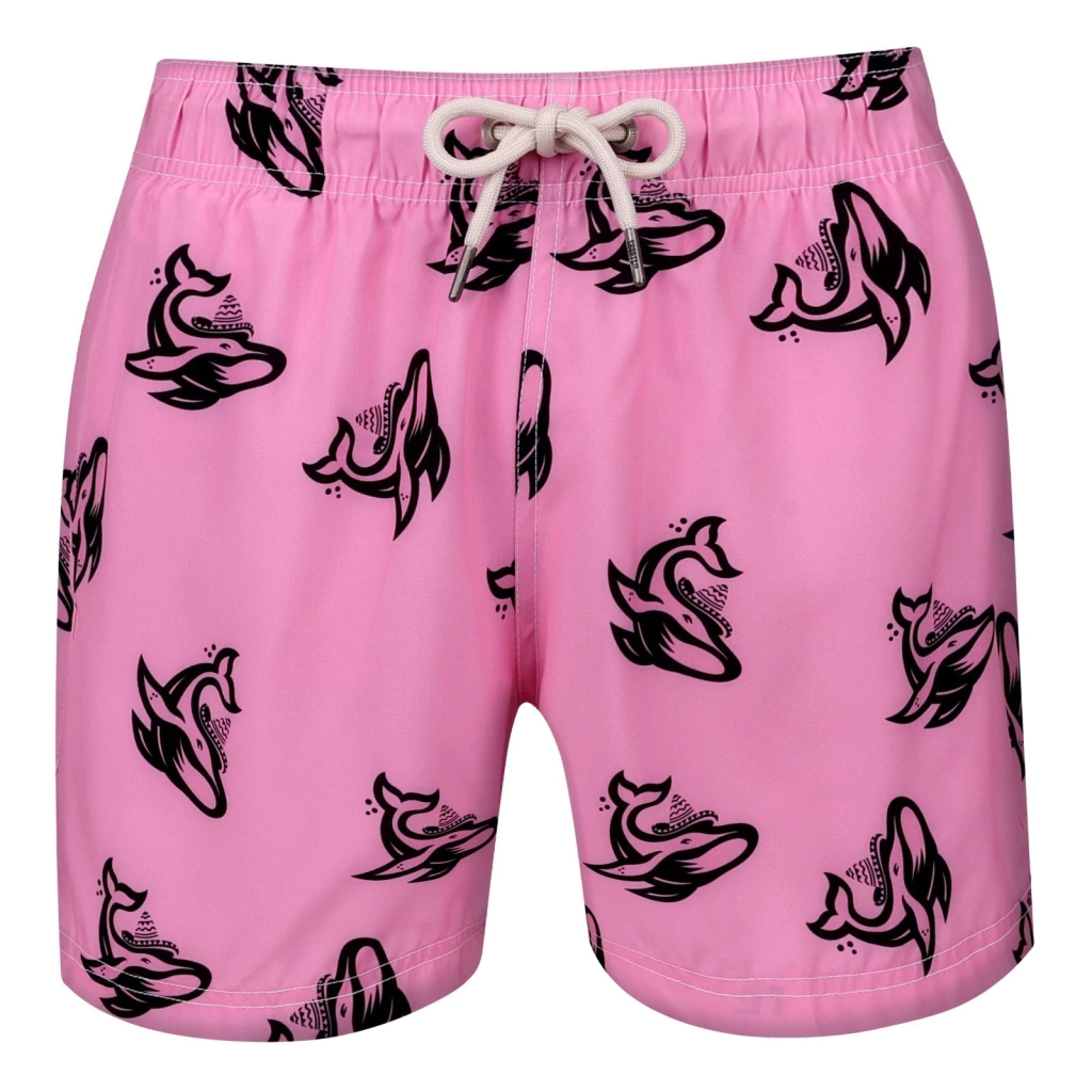 Shorts Regular Elastano Ballena Rosa