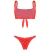 BIQUINI LETICIA ESTAMPA CORAL ROSA - ShortsCo | Loja Oficial