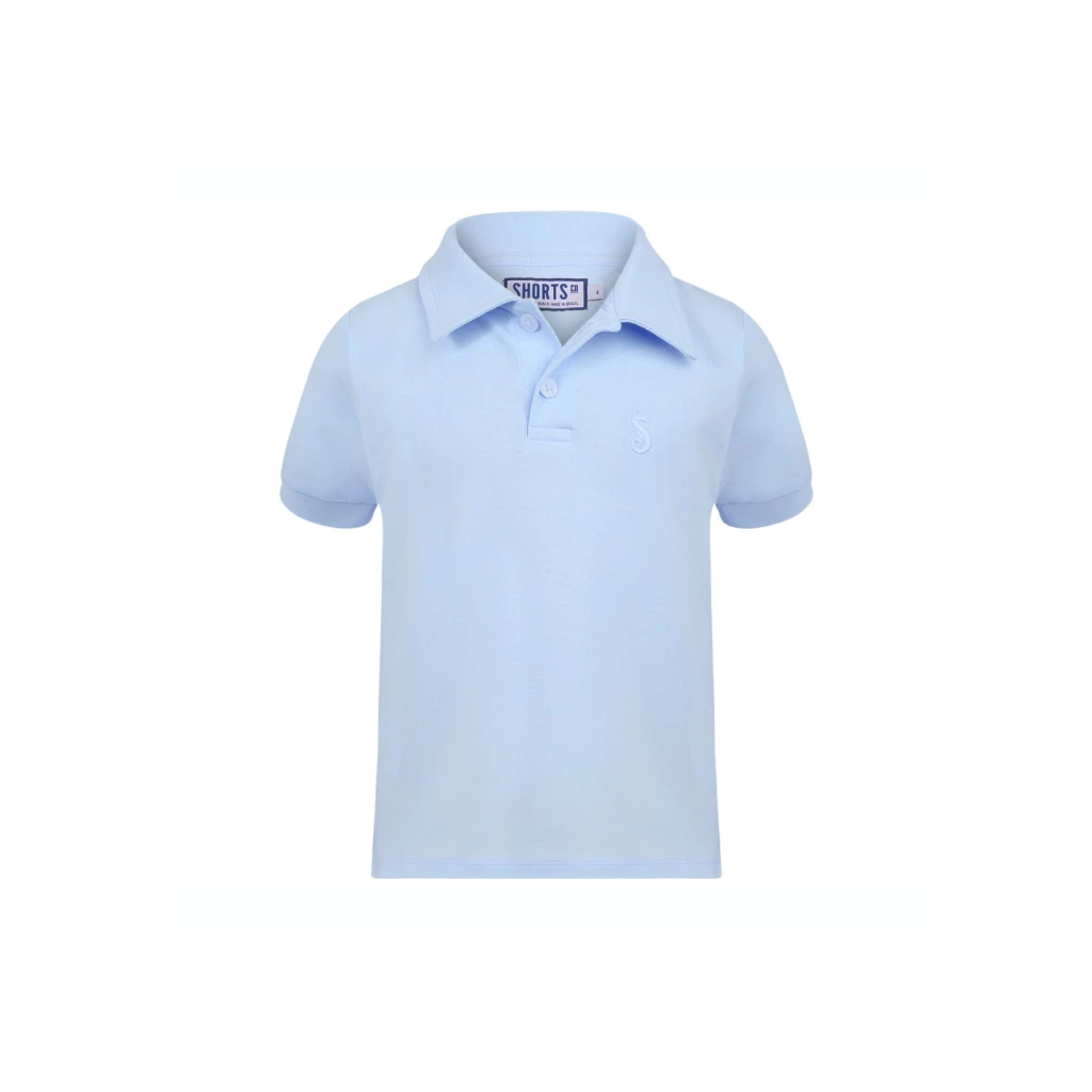Polo Infantil Azul Bebe