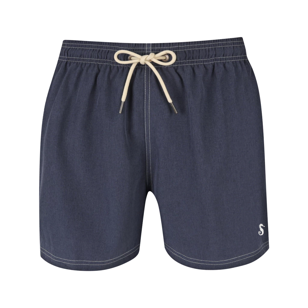 Shorts Regular Elastano Mescla Indigo