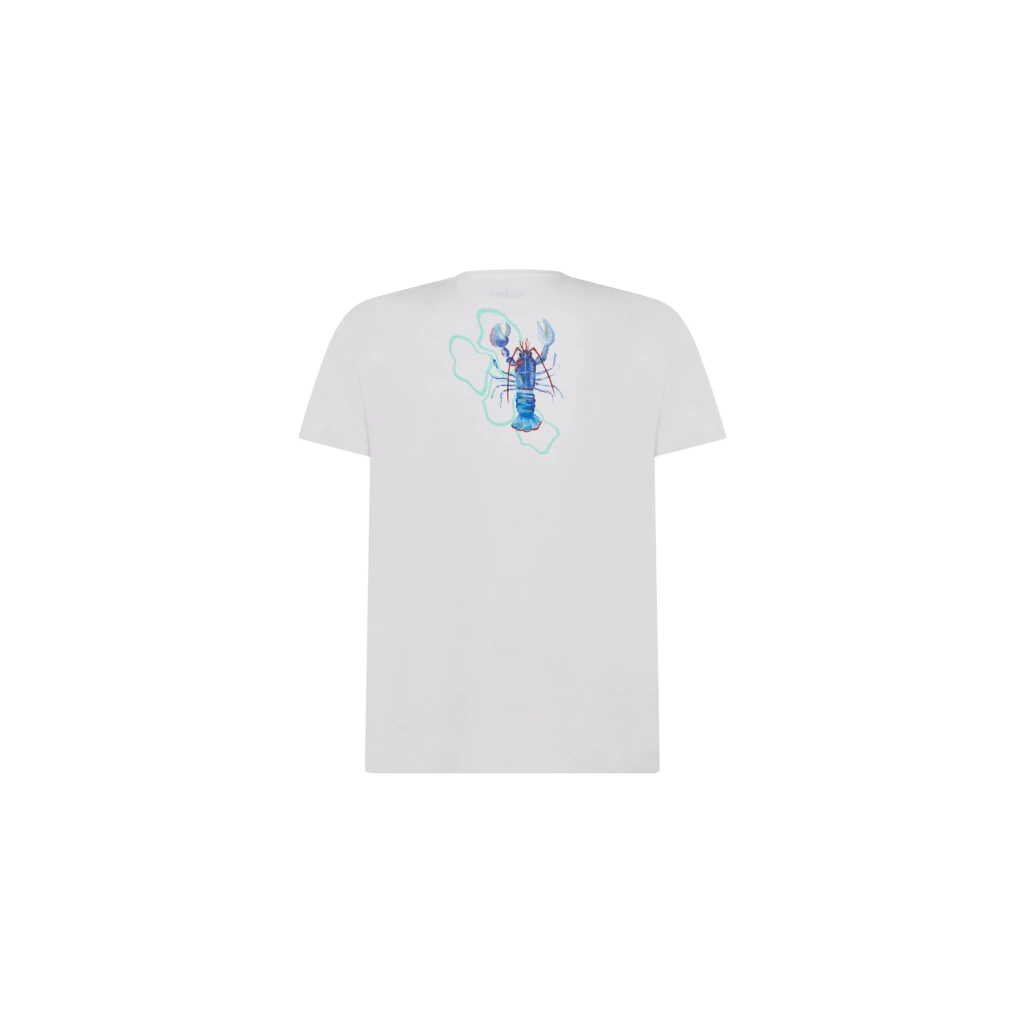 Camiseta Infantil Egípcio Branca Lagosta