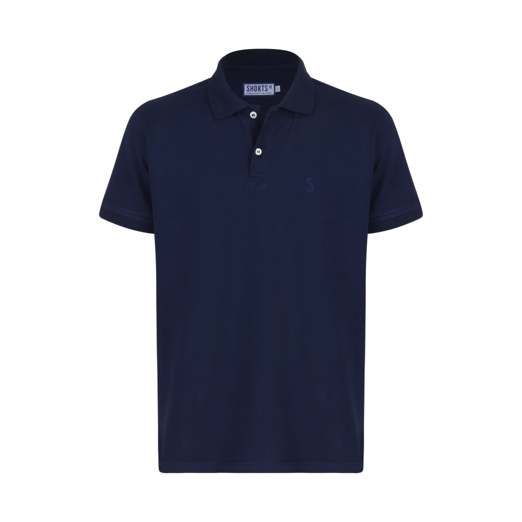 Polo Azul Marinho Piquet Premium