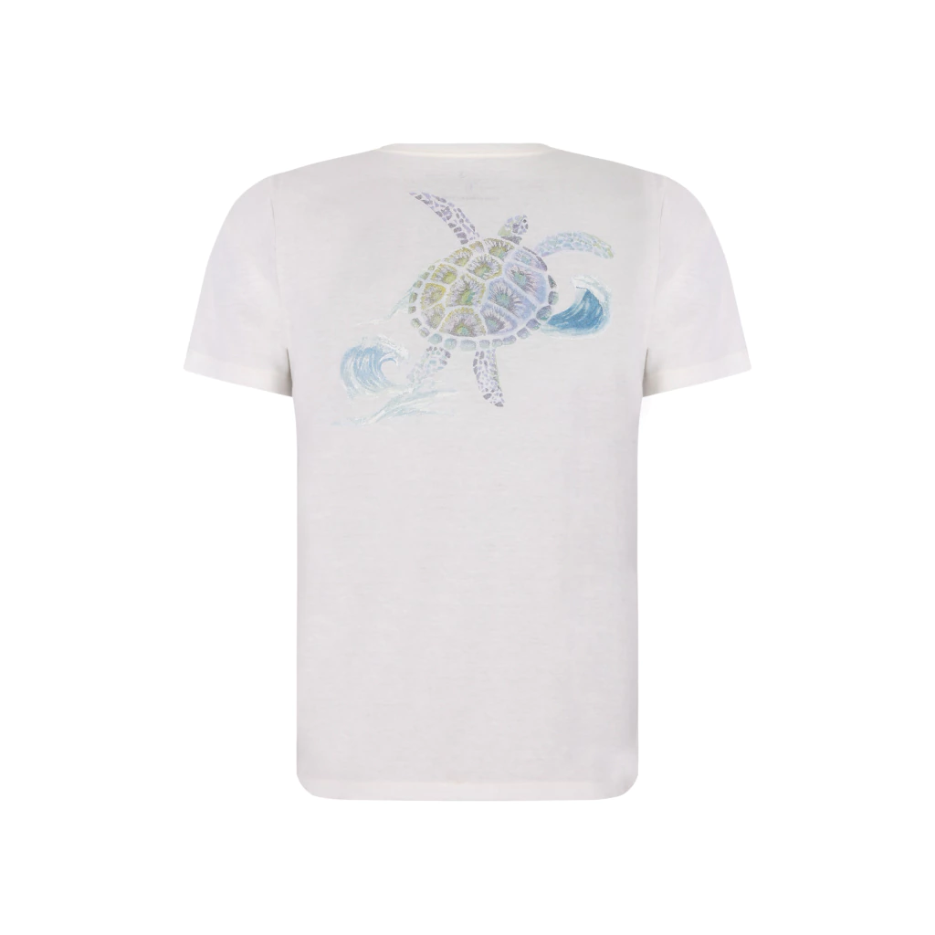 Camiseta Algodão Estampada Tartaruga