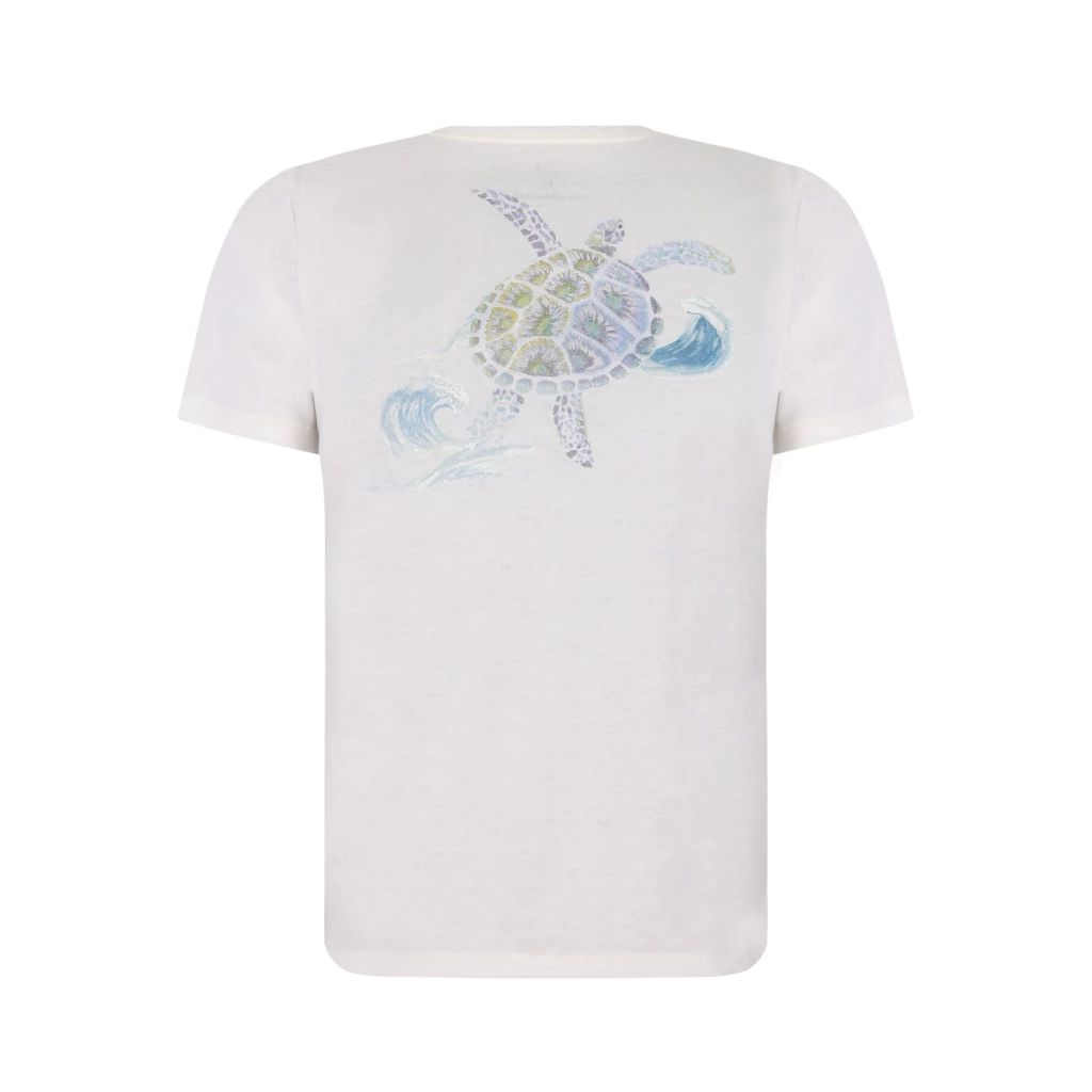 Camiseta Algodão Estampada Tartaruga