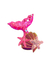 Aplique cauda de sereia com paetê pink - 1 unidade