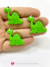 Aplique dinossauro verde emborrachado - 2 unidades - comprar online