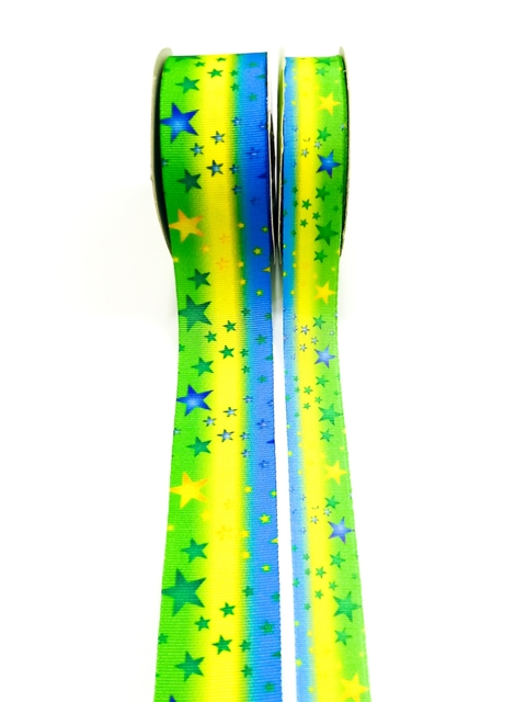 Fitas estampa Brasil com estrelas Artfitas - 5 metros