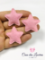 Aplique estrela glitter fino 3 unidades
