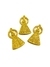 Pingente Nossa Senhora dourado 4cm - 1 unidade
