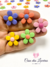 Aplique flor resina cores sortidas 2,8cm - 4 unidades