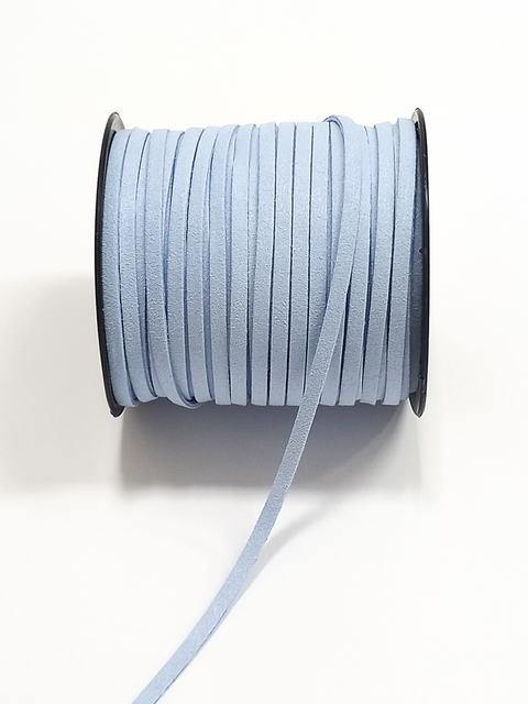 Corino liso 4mm azul bebê - 1 metro