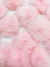 Pompom pelinhos base reta 4.5cm (Rosa bebê) - 2 unidades