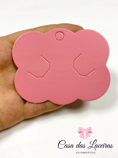 Papeleta nuvem rosa 40 unidades 8x6cm
