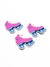 Aplique Patins pink emborrachado - 2 unidades