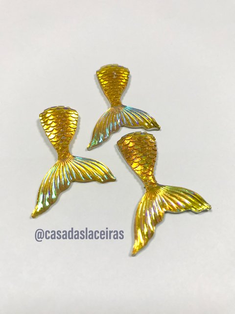 Aplique Cauda de sereia acrílico 2 unidades - comprar online