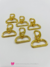Fecho dourado 4,5cm - 2 unidades