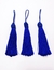 Pingente Tassel azul royal 90mm - 2 unidades