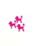 Aplique cachorrinho da Barbie pink 21x18mm acrílico - 4 unidades