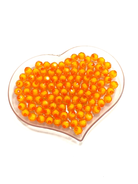 Pérola translúcida globinho Laranja - 20g