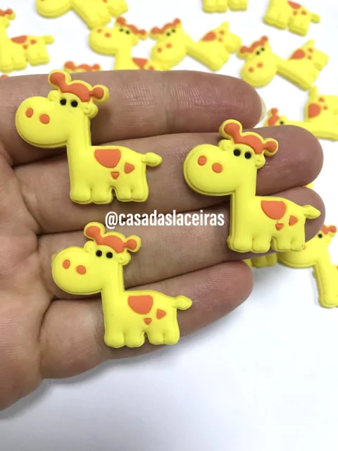 Aplique girafa corpo emborrachado 2 unidades