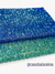 Manta de strass azul e tiffany