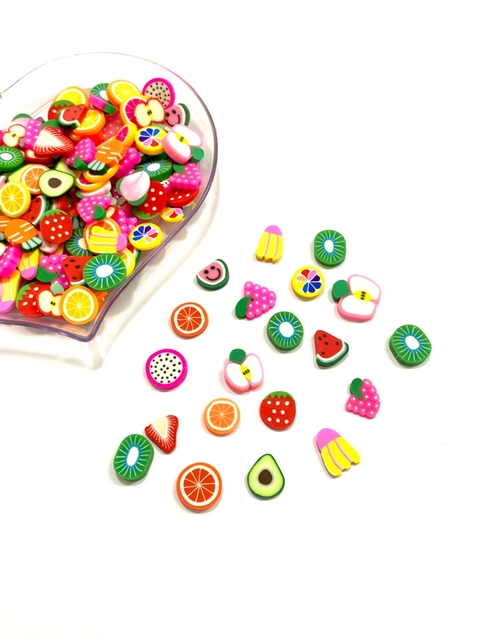 Aplique Frutinhas pvc 1cm - 20g