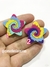Aplique estrela tie dye acrílico