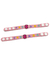 Aplique/pulseira rosa claro 123/abc escolar emborrachado - 1 unidade