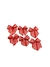 Aplique mini lacinho xadrez junino 20x19mm vermelho 5 - unidades