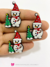 Aplique boneco de neve emborrachado 2 unidades