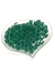 Miçanga quadrada translúcida sextavada 10mm Verde escuro - 20g