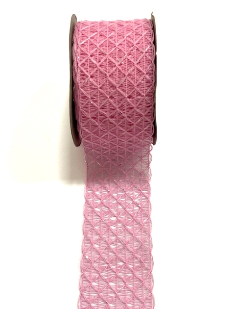 Fita telada brilhosa princess rosa 38mm - 1 metro
