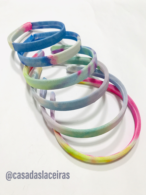 Tiaras encapadas tie dye 2 unidades