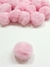 Pompom Pelúcia P rosa bebê - unidade