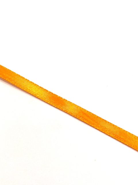 Fita de cetim número 1 (Laranja ) - 10 metros