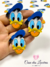 Aplique pato donald acrílico - 2 unidades