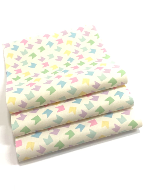 Lonita estampa bandeiras cores candy- 25x45cm