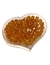 Miçanga quadrada translúcida sextavada 10mm Laranja - 20g