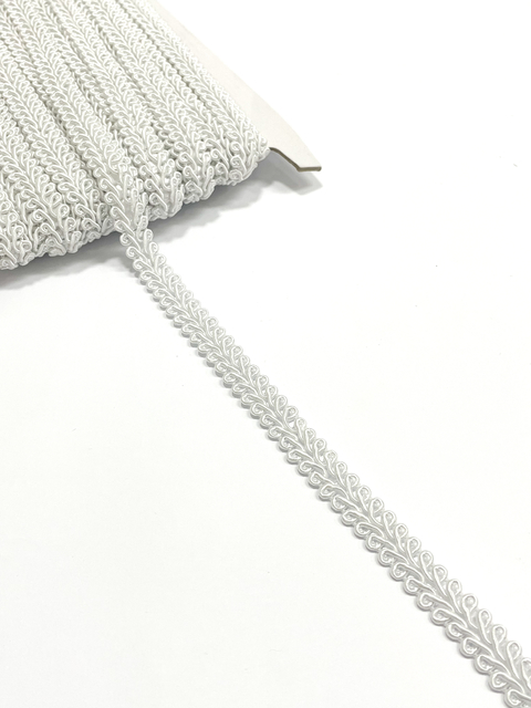 Passamanaria branco 10mm - 2 metros