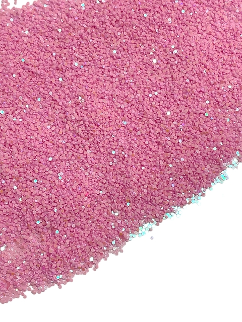 Lantejoula gliter rosa 1mm - 15g