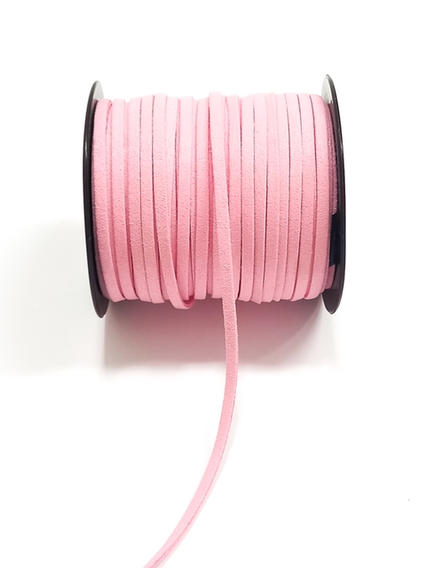 Corino liso 4mm rosa bebê - 1 metro