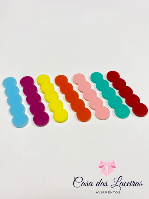 Hair Clip para bico de pato círculos 5.5cm